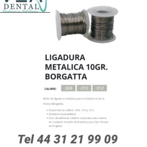 Ligadura metálica 10gr - Borgatta
