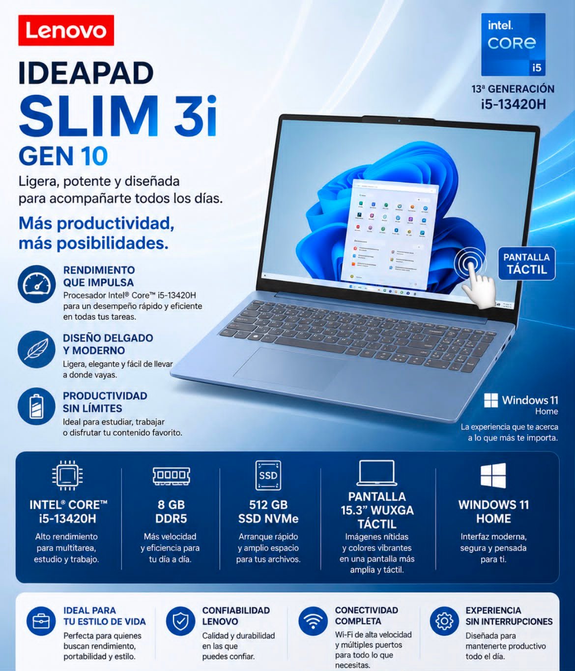 Laptop Lenovo IdeaPad Slim 3i Gen 10
