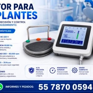Motor para Implantes con Pedal de Control