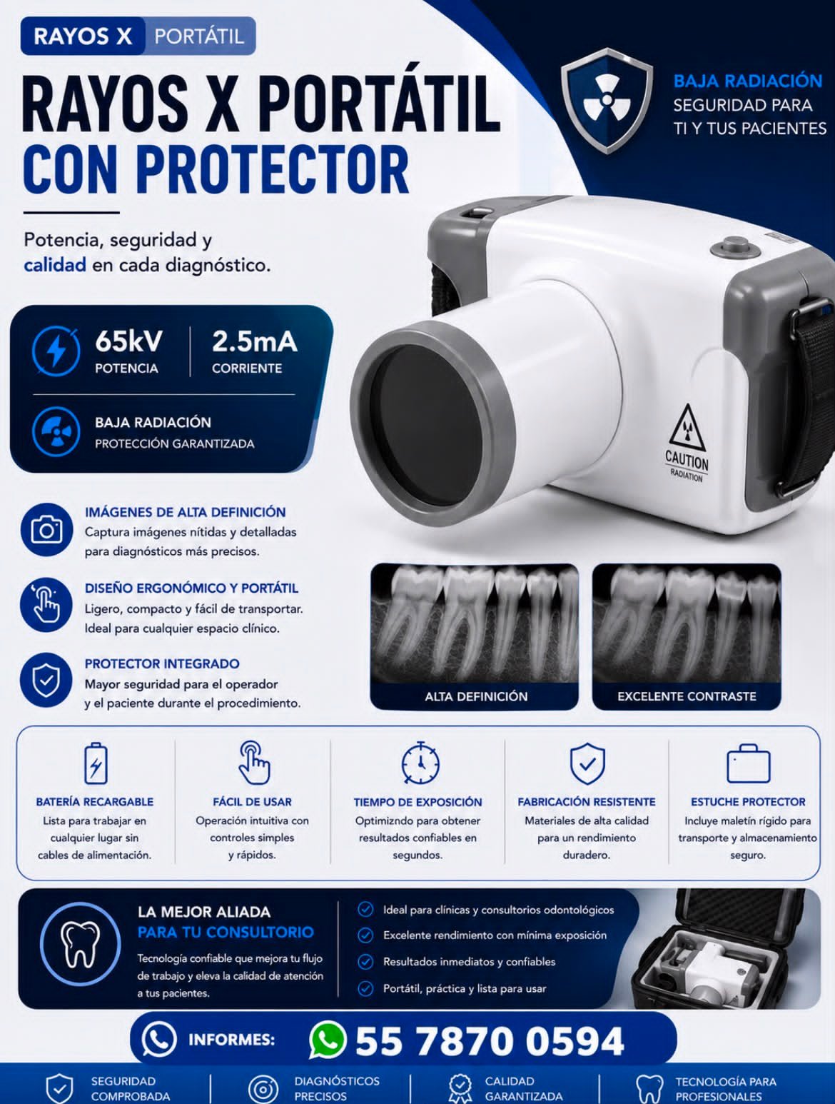 Rayos X Portátil con Protector
